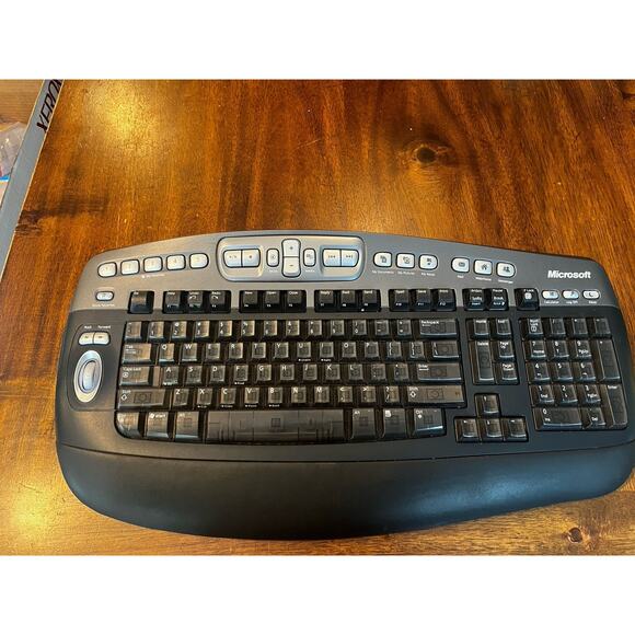 Microsoft Wireless Desktop Elite Keyboard 1011 W/O Dongle Receiver In Black - Picture 6 of 6